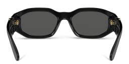 Shop VERSACE Medusa Biggie Sunglasses in Black online.