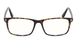 Shop TOM FORD Rectangle Eyeglasses in Dark Havana online.