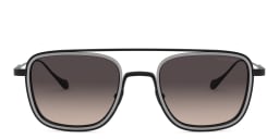 Shop GIORGIO ARMANI Square Sunglasses in Black online.