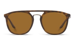 Shop GIORGIO ARMANI Square Sunglasses in Matte Havana online.