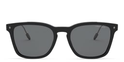 Shop GIORGIO ARMANI Square Sunglasses in Black online.