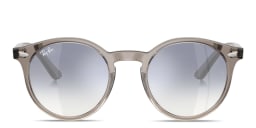 Shop Ray-Ban Kids Panthos Sunglasses in Transparent Grey online.