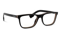 Shop BURBERRY Rectangle Eyeglasses in Black online.