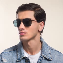 Shop Maui Jim Beaches 541 Unisex Aviator Sunglasses in Black online.