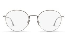 Shop GIORGIO ARMANI Round Eyeglasses in Gunmetal online.