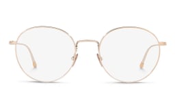 Shop GIORGIO ARMANI Round Eyeglasses in Gold online.