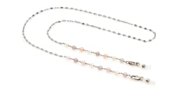 Shop Uoptic Pearl Glasses Chain in Rose online.