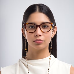 تسوق سلسلة نظارات من الستانلس ستيل وأحجار عين النمر يو أوبتيك أونلاين.