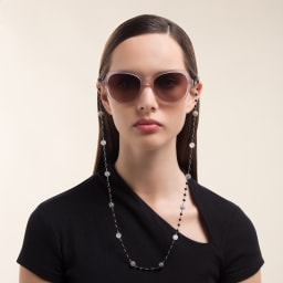 Shop Uoptic Onyx & Stainless Steel Glasses Chain online.