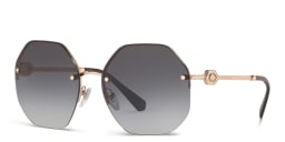 تسوق نظارة شمسية بنصف إطار غير منتظم بولغري بلون Pink Gold أونلاين.