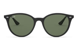 Shop Ray-Ban Unisex Round Sunglasses in Black online.