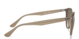 Shop Ray-Ban Unisex Round Sunglasses in Beige online.