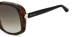 Shop JIMMY CHOO Amada/S Square Sunglasses in Havana online.