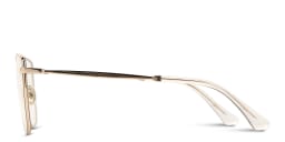 Shop JIMMY CHOO Square Eyeglasses in Glitter Silver online.