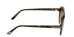 Shop TOM FORD Aviator Sunglasses in Dark Havana online.