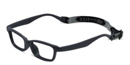 Shop Mira Flex Kids Rectangle Eyeglasses in Grey online.