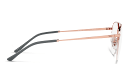 تسوق نظارات طبية مربعة بنصف إطار للجنسين راي بان بلون Rose Gold أونلاين.
