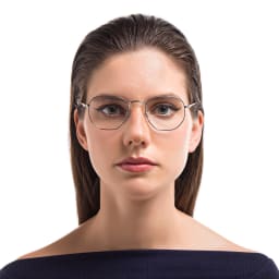 تسوق نظارة طبية بإطار سداسي غير منتظم للجنسين راي بان بلون Silver أونلاين.