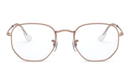 تسوق نظارة طبية بإطار سداسي غير منتظم للجنسين راي بان بلون Rose Gold أونلاين.