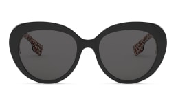 Shop BURBERRY Cat Eye Sunglasses in Black online.