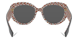 Shop BURBERRY Cat Eye Sunglasses in Black online.