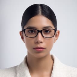تسوق نظارة طبية مستطيلة بولغري بلون Black أونلاين.