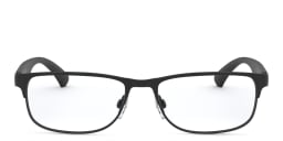 تسوق نظارة طبية مستطيلة امبوريو أرماني بلون Matte Black أونلاين.