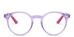 تسوق نظارة طبية بإطار دائري للأطفال راي بان جونيور بلون Transparent Violet أونلاين.