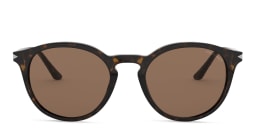 Shop GIORGIO ARMANI Round Sunglasses in Brown online.