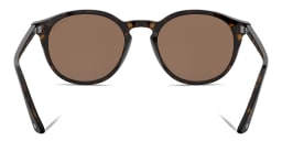 Shop GIORGIO ARMANI Round Sunglasses in Brown online.