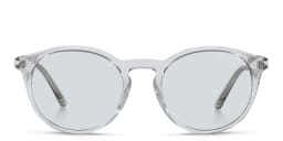Shop GIORGIO ARMANI Round Sunglasses in Clear online.