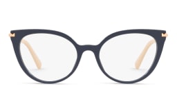 Shop VALENTINO Stud Cat-Eye Eyeglasses in Blue online.