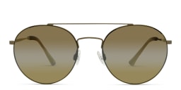 Shop Maui Jim Peles Hair H814 Unisex Round Sunglasses in Gold online.