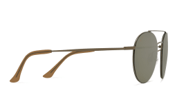 Shop Maui Jim Peles Hair H814 Unisex Round Sunglasses in Gold online.