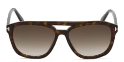 Shop TOM FORD Cat Eye Sunglasses in Dark Havana online.