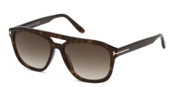 Shop TOM FORD Cat Eye Sunglasses in Dark Havana online.