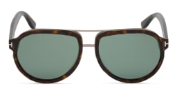 Shop TOM FORD Aviator Sunglasses in Dark Havana online.