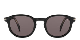 Shop DAVID BECKHAM Round Sunglasses in Black online.