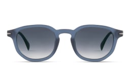 Shop DAVID BECKHAM Round Sunglasses in Blue online.