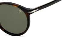 Shop DAVID BECKHAM Round Sunglasses in Havana online.