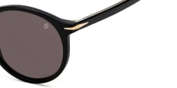 Shop DAVID BECKHAM Round Sunglasses in Black online.