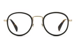 Shop DAVID BECKHAM Round Eyeglasses in Black online.