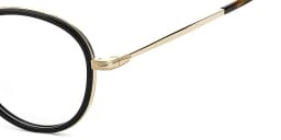 Shop DAVID BECKHAM Round Eyeglasses in Black online.