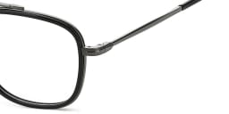 Shop DAVID BECKHAM Square Eyeglasses in Dark Ruthenium Black online.