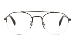 تسوق نظارة طبية دائرية بنصف إطار ديفيد بيكهام بلون Dark Ruthenium أونلاين.