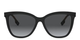 Shop BURBERRY Clare Square Sunglasses in Black online.