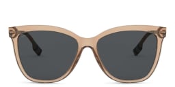 Shop BURBERRY Clare Square Sunglasses in Brown online.