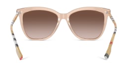 Shop BURBERRY Vintage Check Square Sunglasses in Pink online.