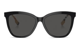 Shop BURBERRY Clare Square Sunglasses in Black online.