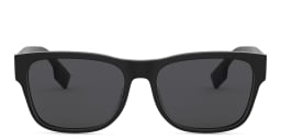تسوق نظارة شمسية مربعة بربري بلون Matte Black أونلاين.